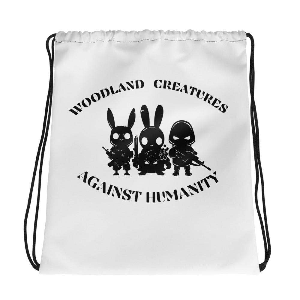 Woodland Creatures Against Humanity Conservation Collection - Drawstring bag