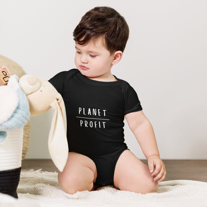 Planet over Profit - Environmental Statement Apparel Baby short sleeve one piece