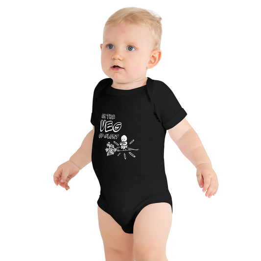 On the Veg of Glory Vegan Life - Inspirational Clothing Baby short sleeve one piece