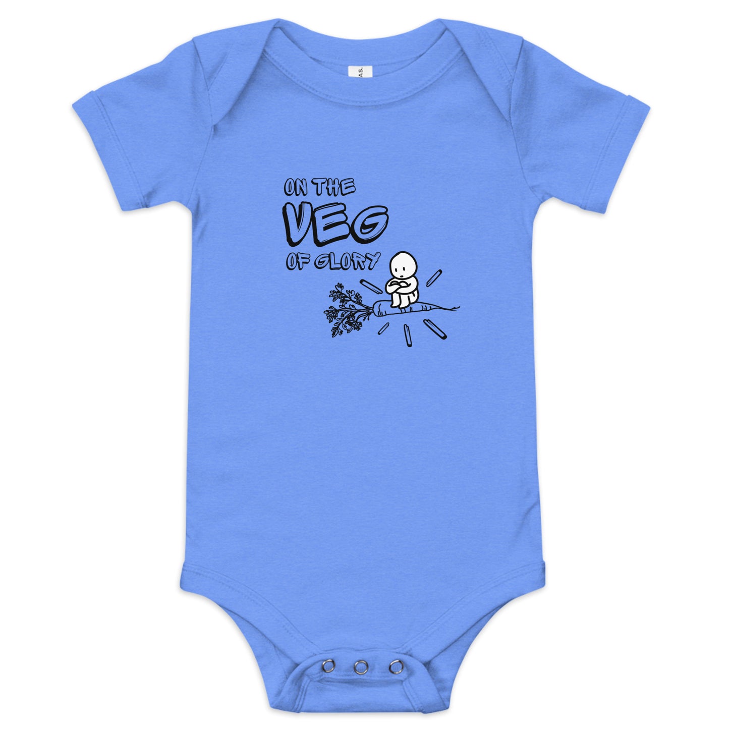 On the Veg of Glory Vegan Life - Inspirational Clothing Baby short sleeve one piece