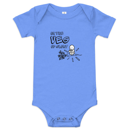 On the Veg of Glory Vegan Life - Inspirational Clothing Baby short sleeve one piece