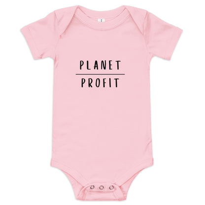 Planet over Profit - Environmental Statement Apparel Baby short sleeve one piece