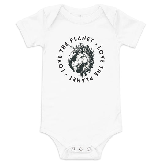 Love the Planet Magic Earth Graphic - Baby short sleeve one piece