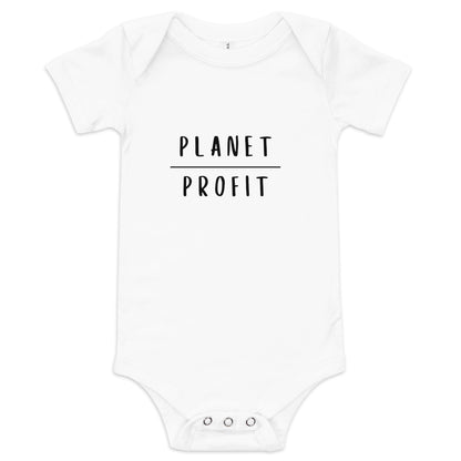 Planet over Profit - Environmental Statement Apparel Baby short sleeve one piece