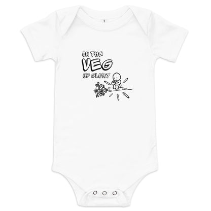 On the Veg of Glory Vegan Life - Inspirational Clothing Baby short sleeve one piece