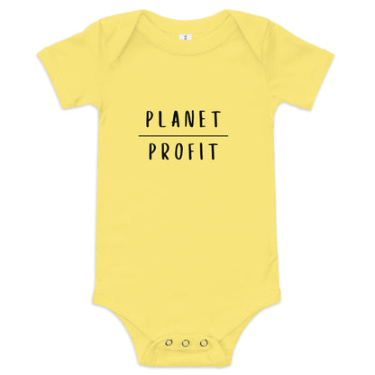 Planet over Profit - Environmental Statement Apparel Baby short sleeve one piece