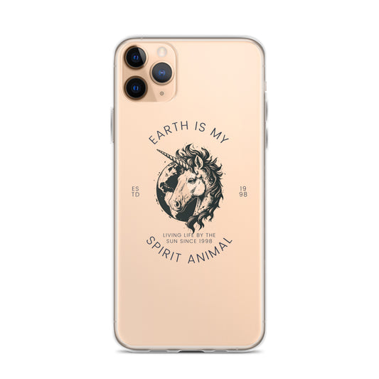 Inspiring Earth is my Spirit Animal EST. 98 Graphic Clear Case for iPhone®