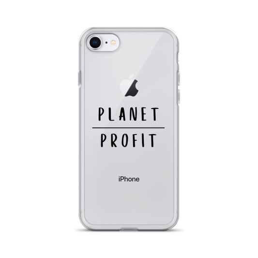 Planet over Profit - Environmental Statement Apparel Clear Case for iPhone®