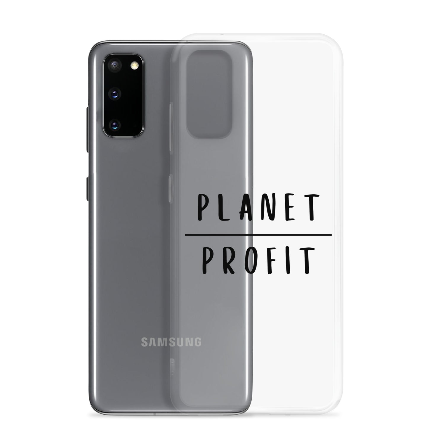 Planet over Profit - Environmental Statement Apparel Clear Case for Samsung®