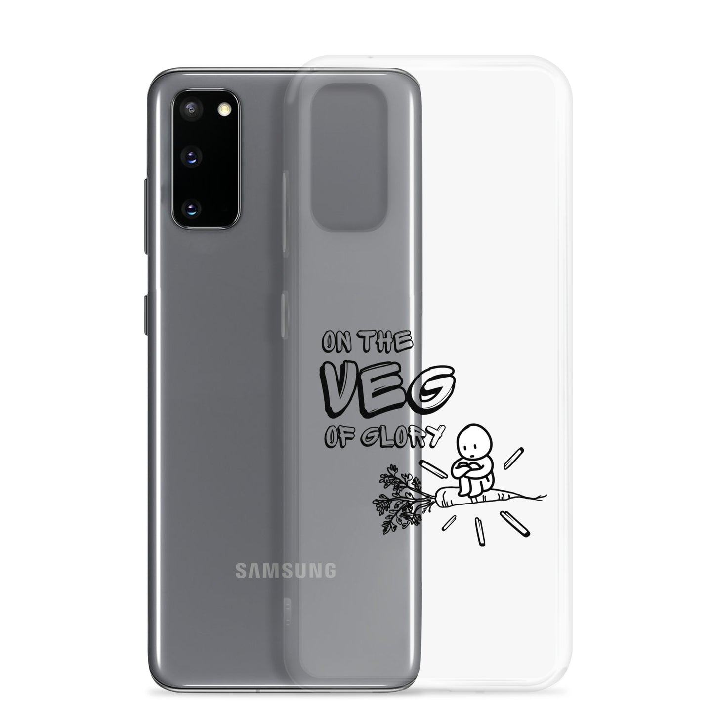 On the Veg of Glory Vegan Life - Inspirational Clothing Clear Case for Samsung®