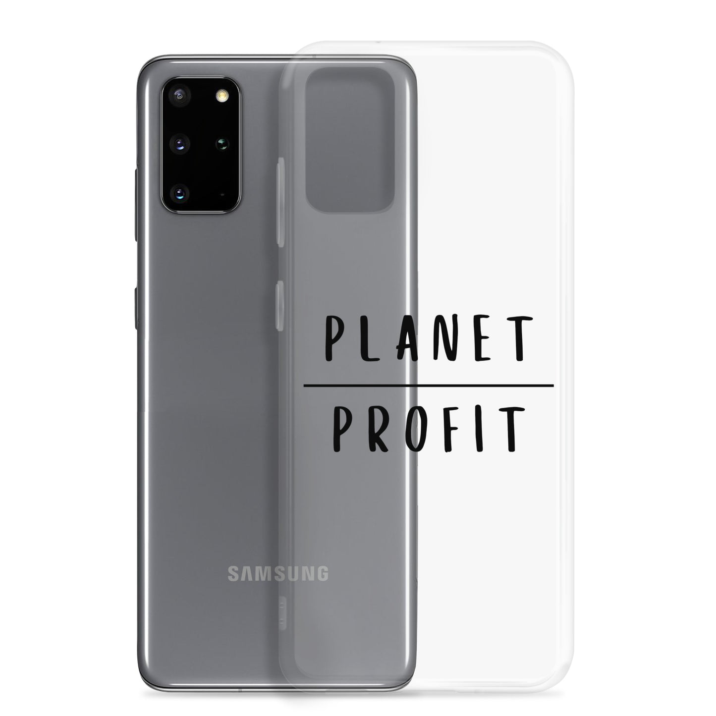 Planet over Profit - Environmental Statement Apparel Clear Case for Samsung®