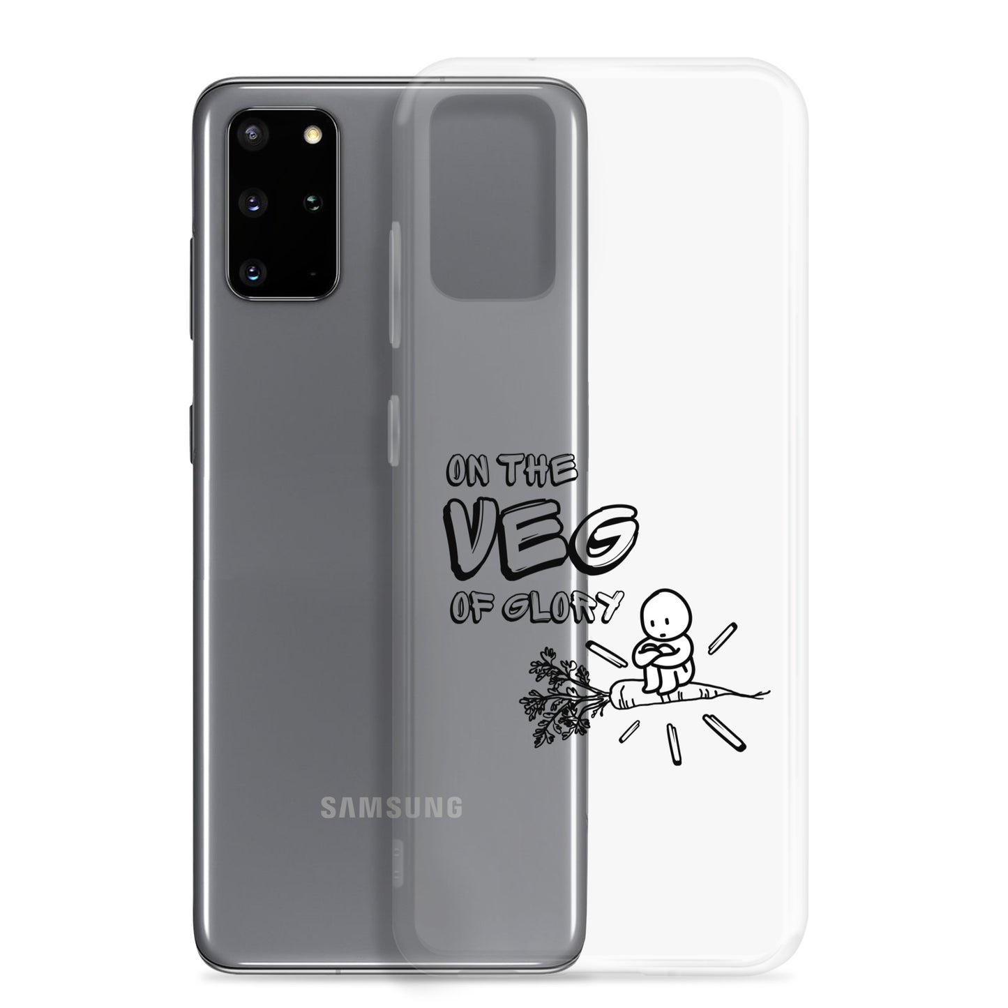 On the Veg of Glory Vegan Life - Inspirational Clothing Clear Case for Samsung®