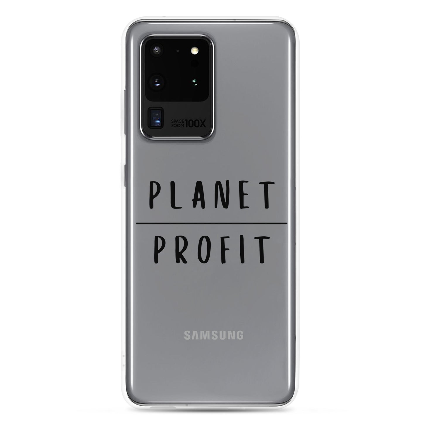 Planet over Profit - Environmental Statement Apparel Clear Case for Samsung®