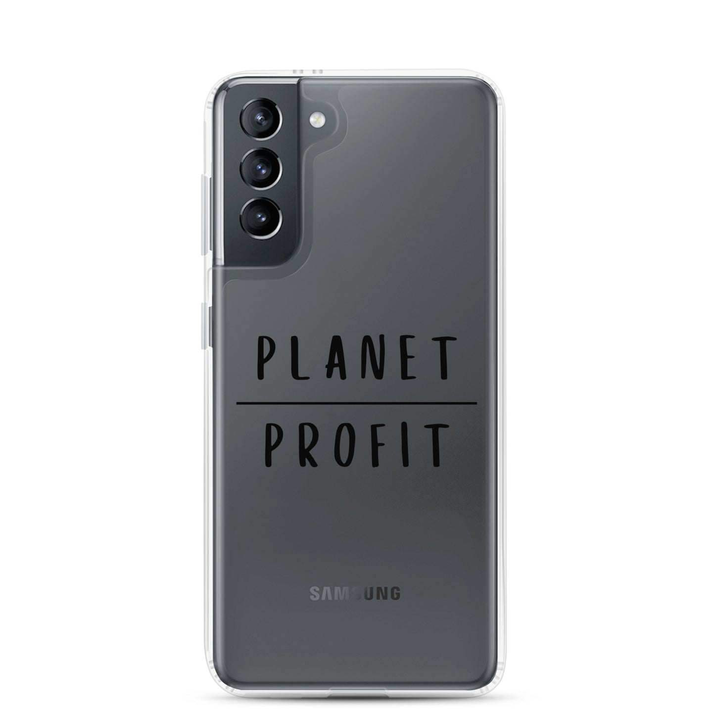 Planet over Profit - Environmental Statement Apparel Clear Case for Samsung®