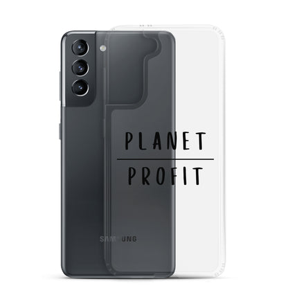 Planet over Profit - Environmental Statement Apparel Clear Case for Samsung®