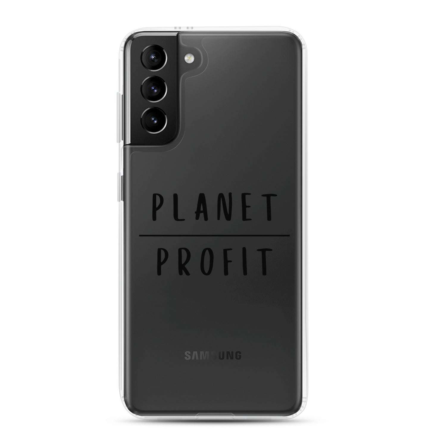 Planet over Profit - Environmental Statement Apparel Clear Case for Samsung®