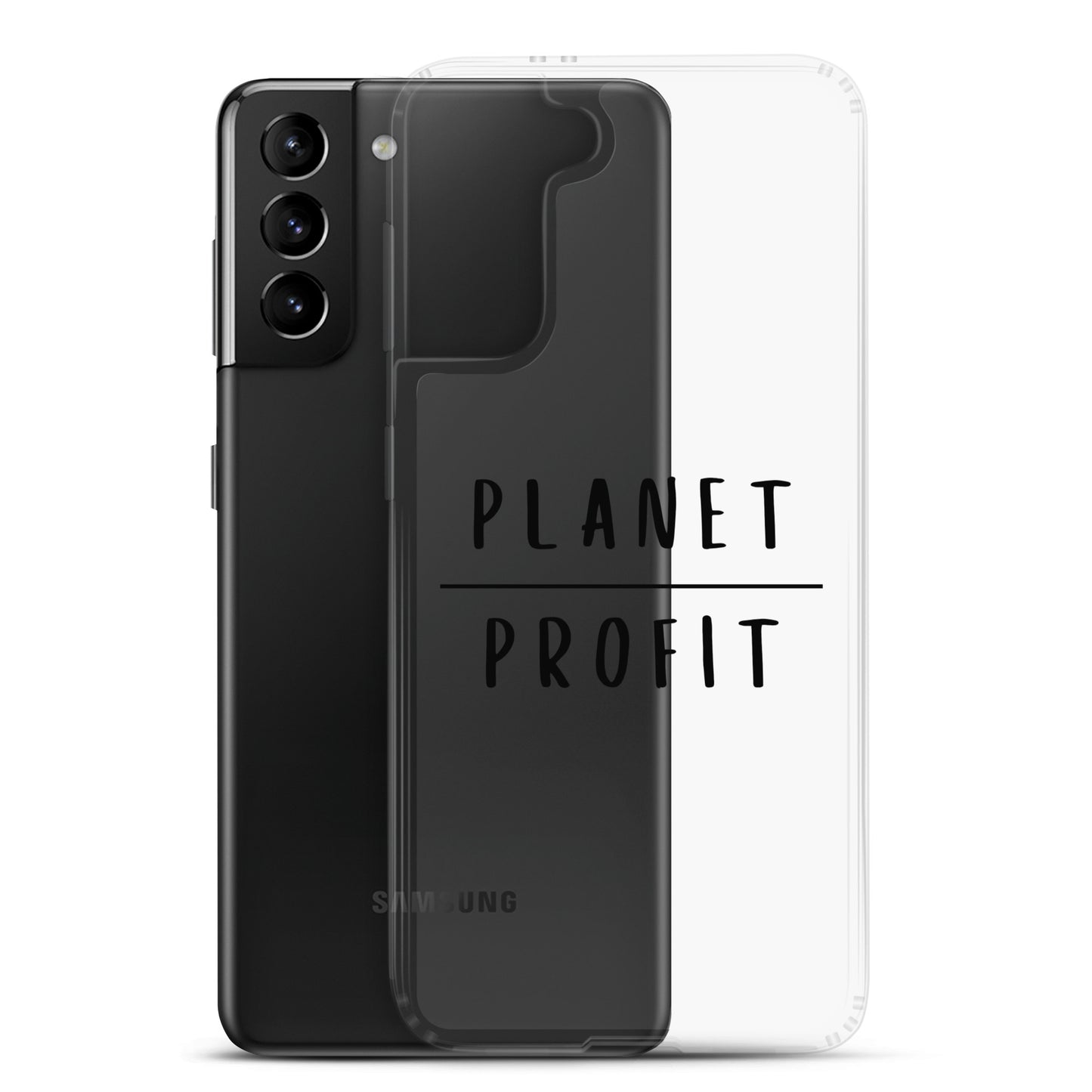 Planet over Profit - Environmental Statement Apparel Clear Case for Samsung®