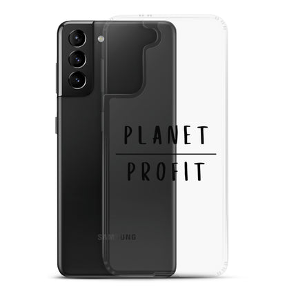 Planet over Profit - Environmental Statement Apparel Clear Case for Samsung®