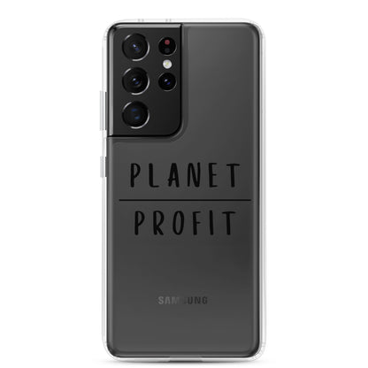 Planet over Profit - Environmental Statement Apparel Clear Case for Samsung®