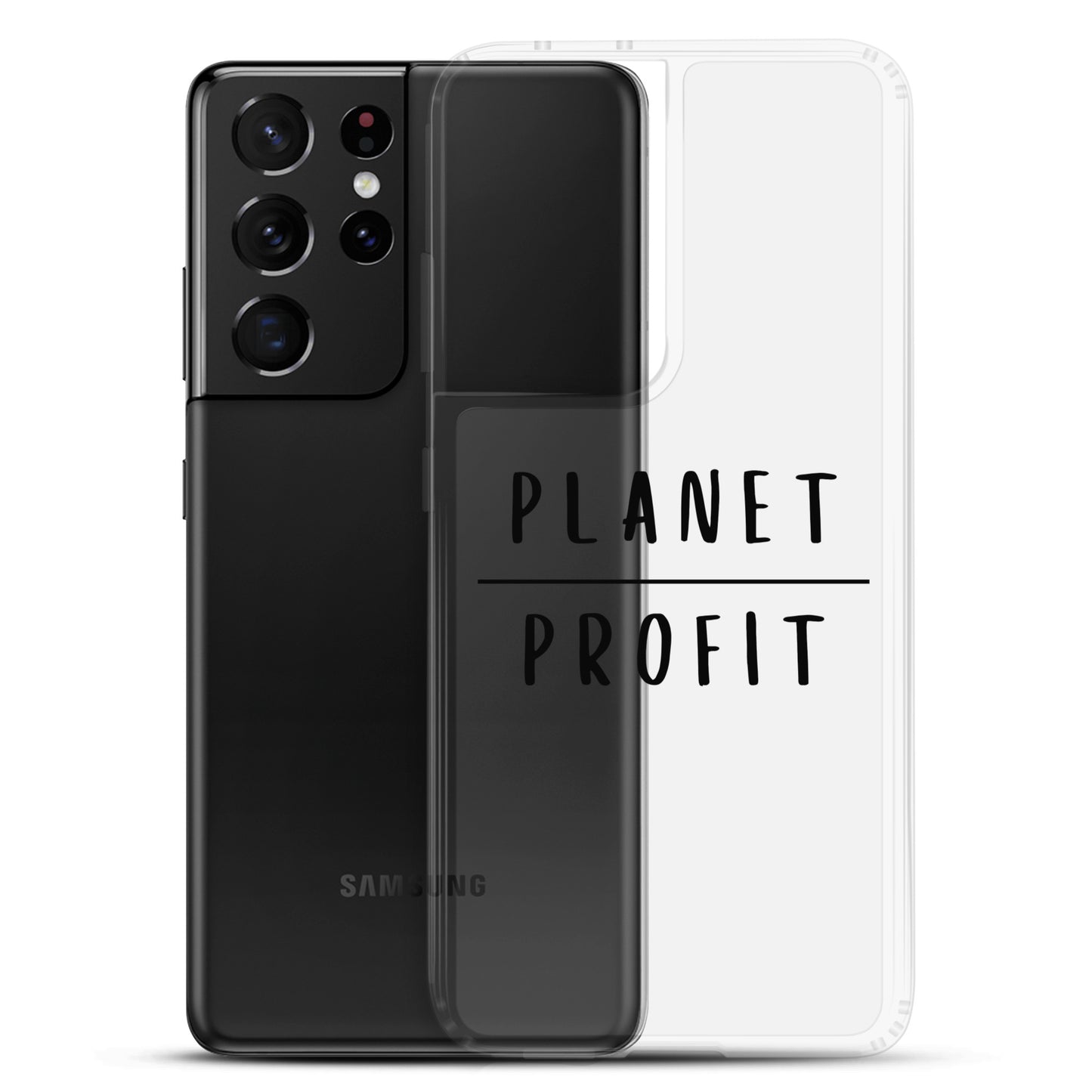 Planet over Profit - Environmental Statement Apparel Clear Case for Samsung®