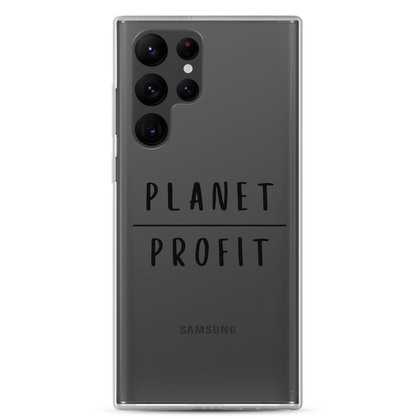 Planet over Profit - Environmental Statement Apparel Clear Case for Samsung®