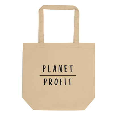 Planet over Profit - Environmental Statement Apparel Eco Tote Bag