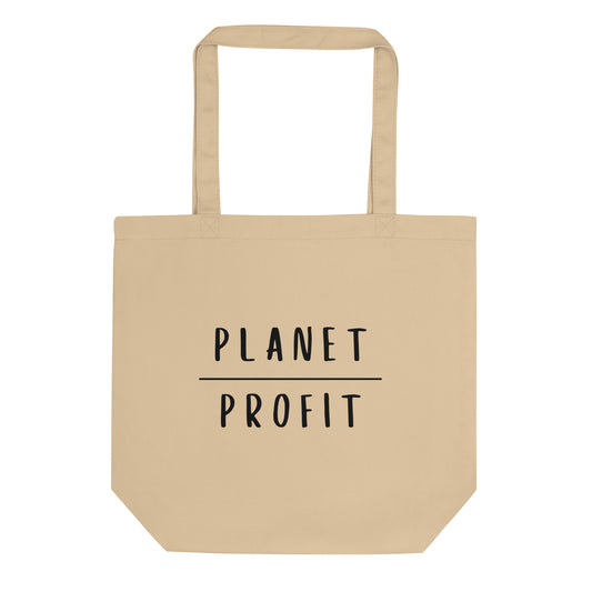 Planet over Profit - Environmental Statement Apparel Eco Tote Bag