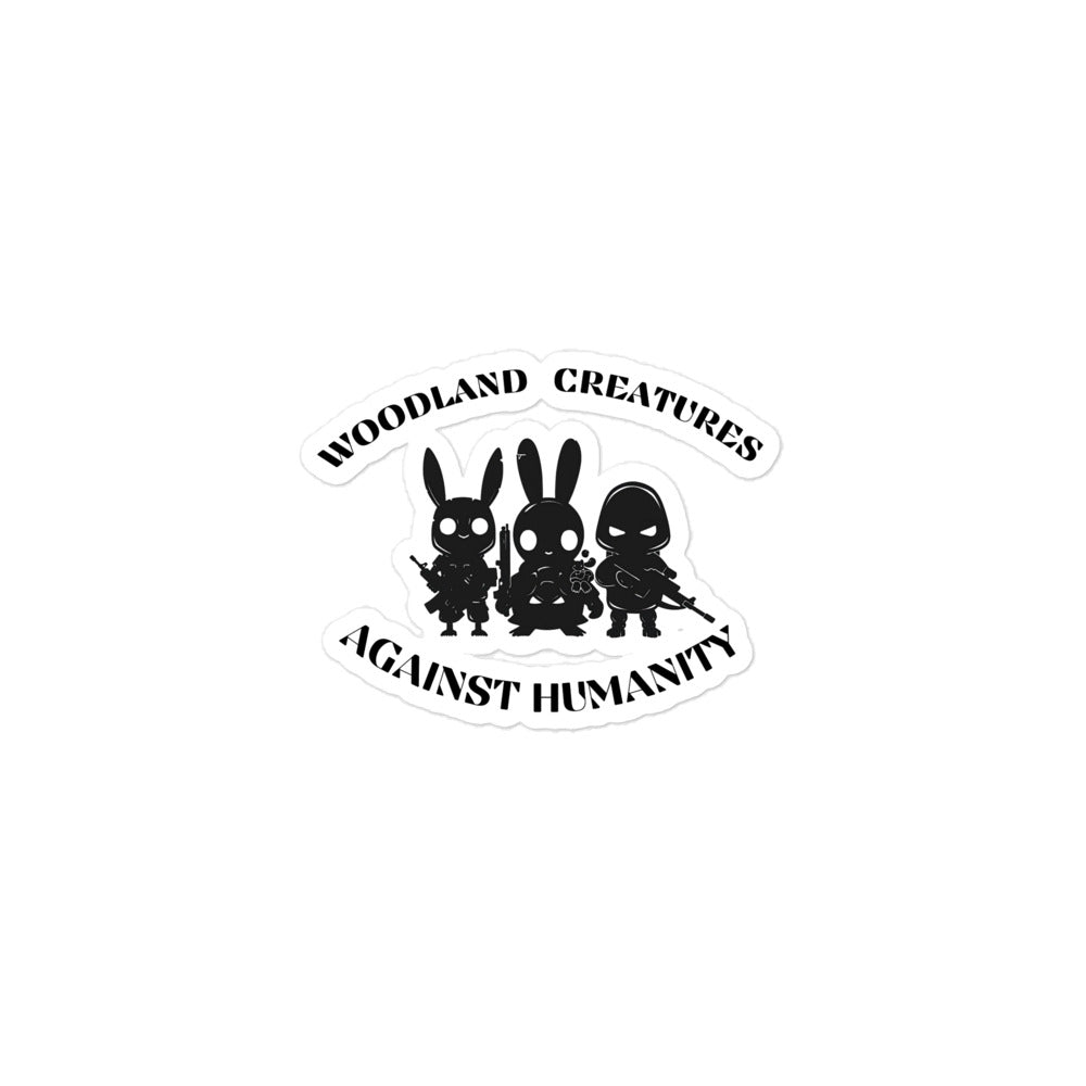 Woodland Creatures Against Humanity Conservation Collection - Bubble-free stickers