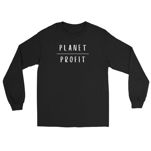 Planet over Profit - Environmental Statement Apparel Men’s Long Sleeve Shirt