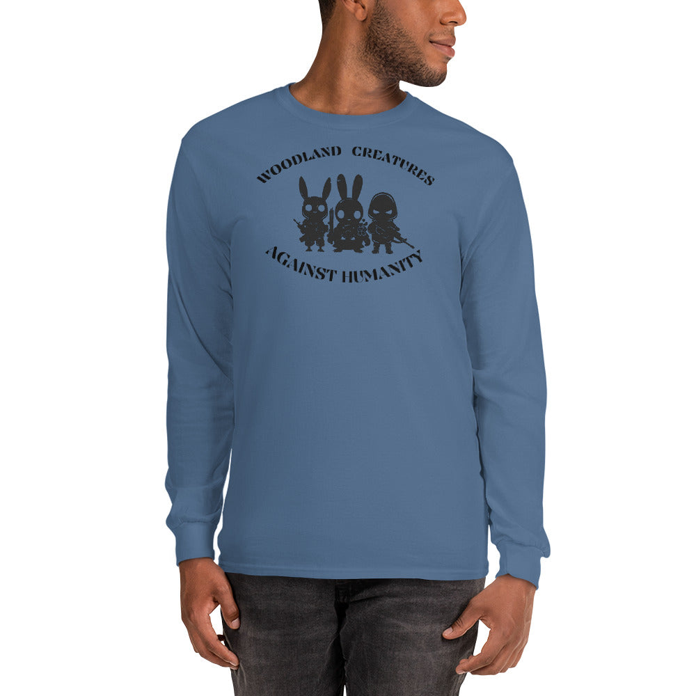 Woodland Creatures Against Humanity Conservation Collection - Men’s Long Sleeve Shirt