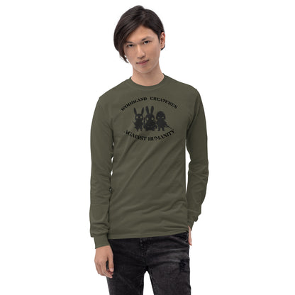 Woodland Creatures Against Humanity Conservation Collection - Men’s Long Sleeve Shirt