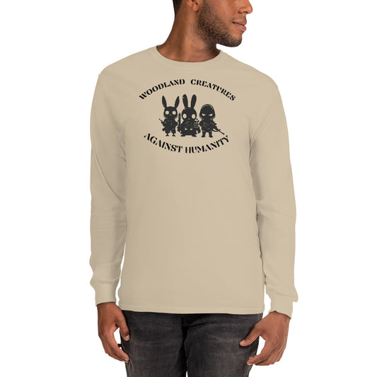 Woodland Creatures Against Humanity Conservation Collection - Men’s Long Sleeve Shirt