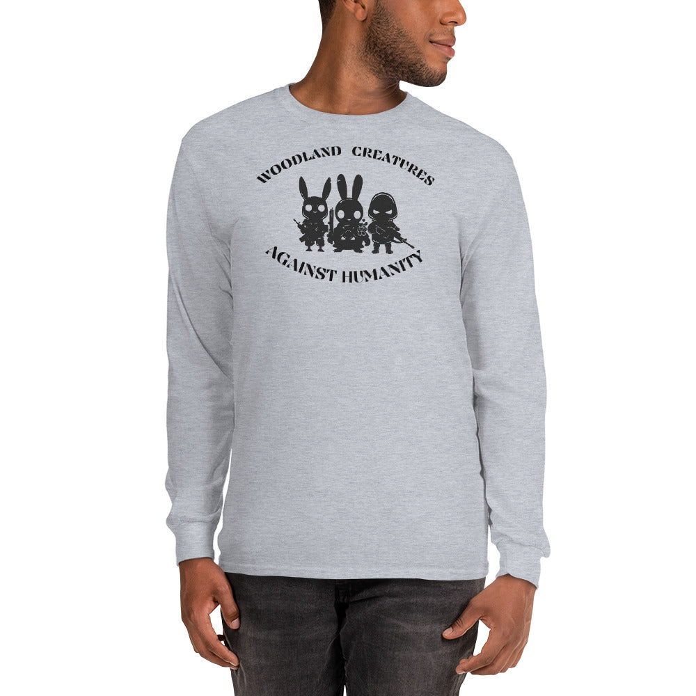 Woodland Creatures Against Humanity Conservation Collection - Men’s Long Sleeve Shirt