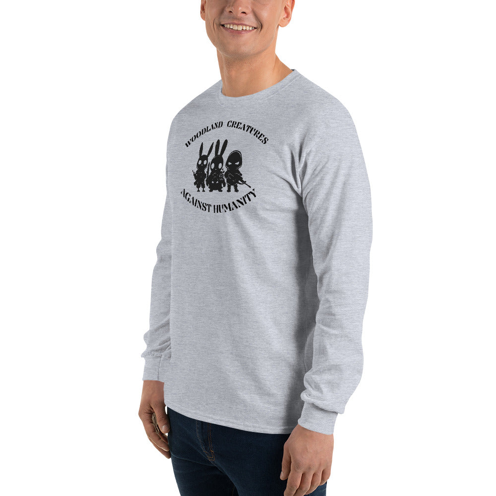 Woodland Creatures Against Humanity Conservation Collection - Men’s Long Sleeve Shirt