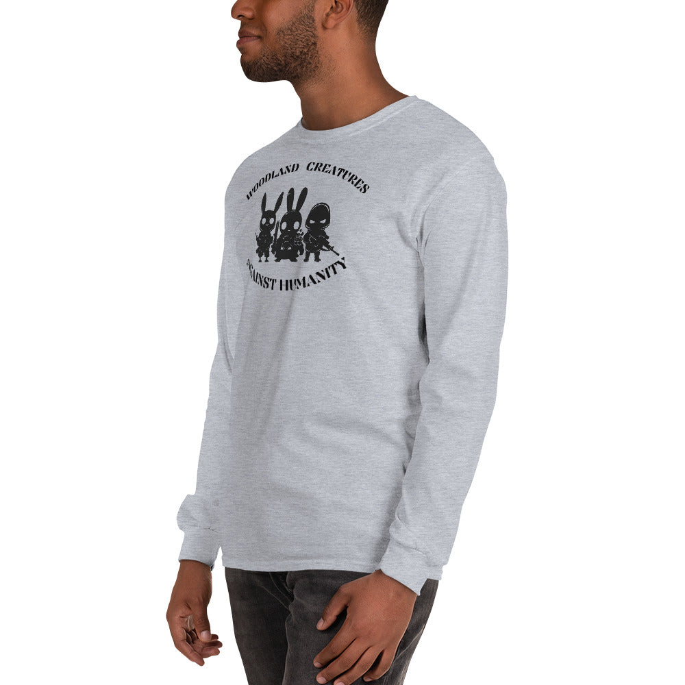 Woodland Creatures Against Humanity Conservation Collection - Men’s Long Sleeve Shirt