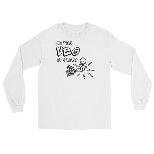 On the Veg of Glory Vegan Life - Inspirational Clothing Men’s Long Sleeve Shirt