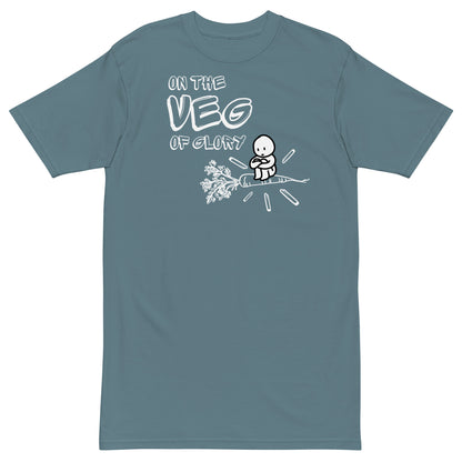 On the Veg of Glory Vegan Life - Inspirational Clothing Men’s premium heavyweight tee