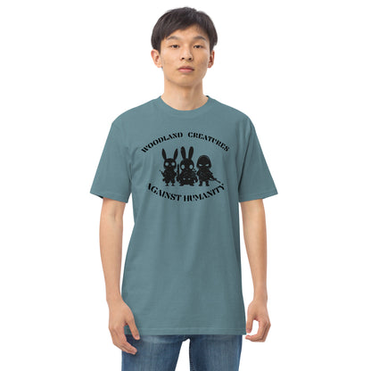 Woodland Creatures Against Humanity Conservation Apparel - Men’s premium heavyweight tee