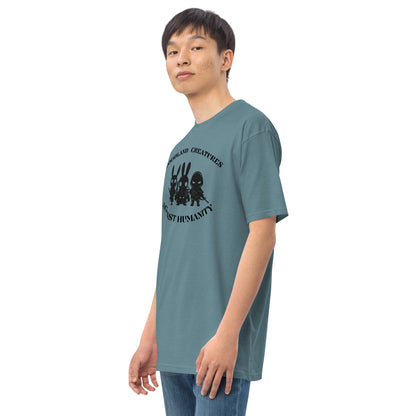 Woodland Creatures Against Humanity Conservation Apparel - Men’s premium heavyweight tee