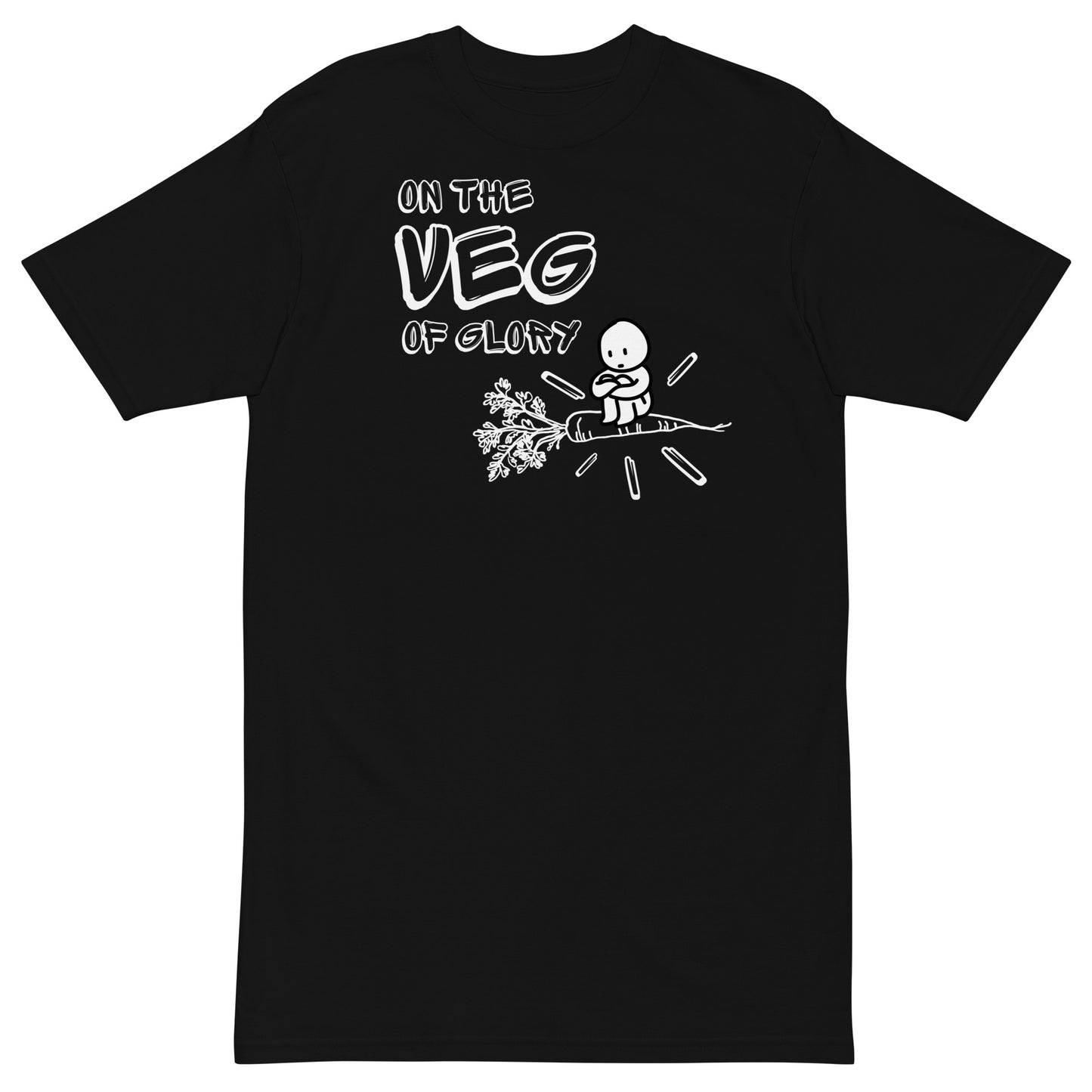 On the Veg of Glory Vegan Life - Inspirational Clothing Men’s premium heavyweight tee