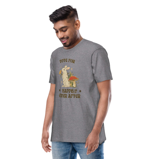 Vote for Happily Ever After Environmental Statement Collection - Men’s premium heavyweight tee
