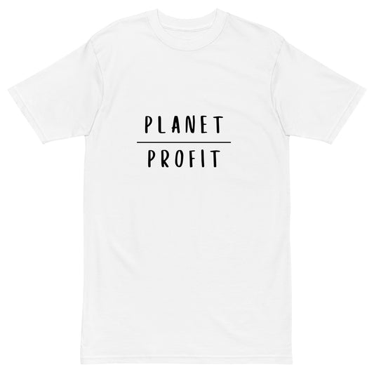 Planet over Profit - Men’s premium heavyweight tee