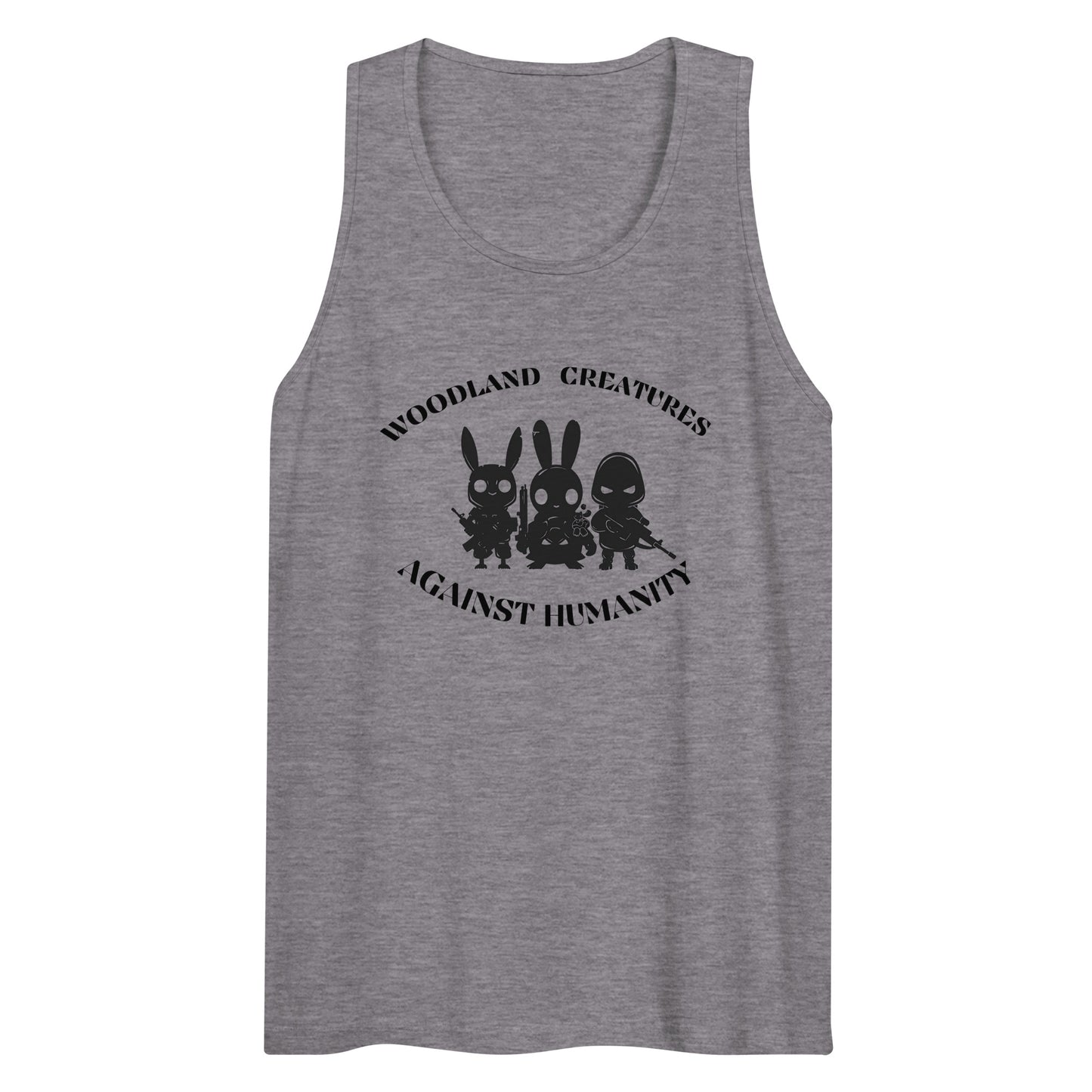 Woodland Creatures Against Humanity Conservation Apparel - Men’s premium tank top