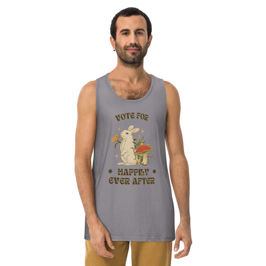 Vote for Happily Ever After Environmental Statement Collection - Men’s premium tank top