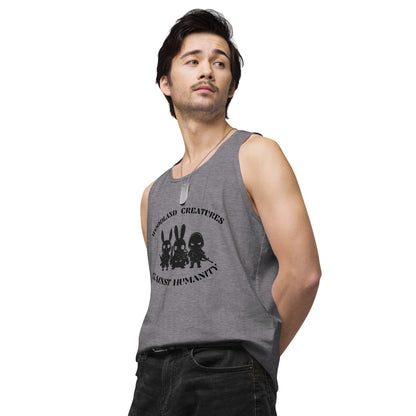 Woodland Creatures Against Humanity Conservation Apparel - Men’s premium tank top