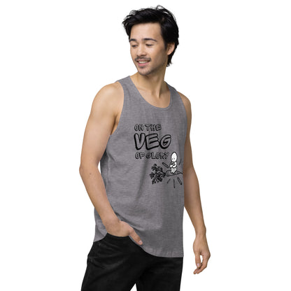 On the Veg of Glory Vegan Life - Inspirational Clothing Men’s premium tank top