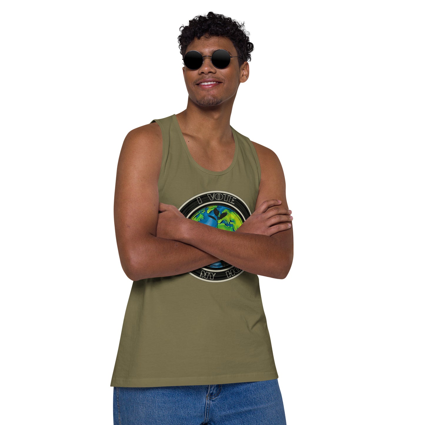 Empower Change: Planet's Future Voting - Men’s premium tank top