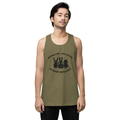 Woodland Creatures Against Humanity Conservation Apparel - Men’s premium tank top