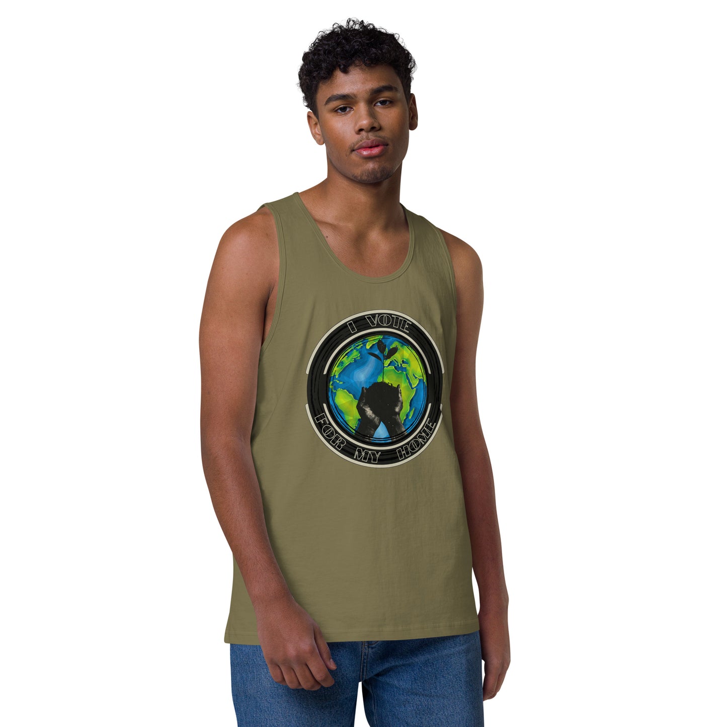 Empower Change: Planet's Future Voting - Men’s premium tank top