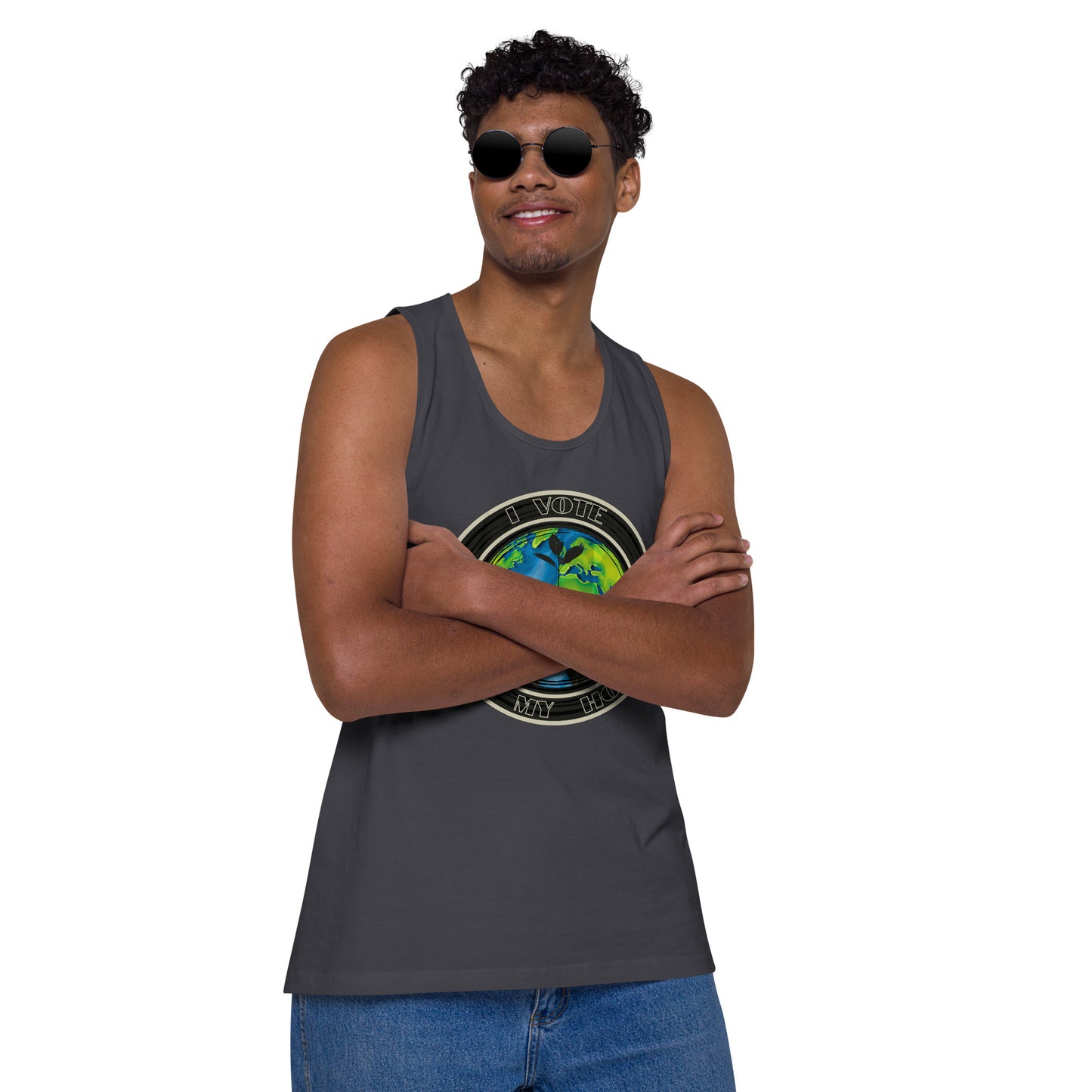 Empower Change: Planet's Future Voting - Men’s premium tank top